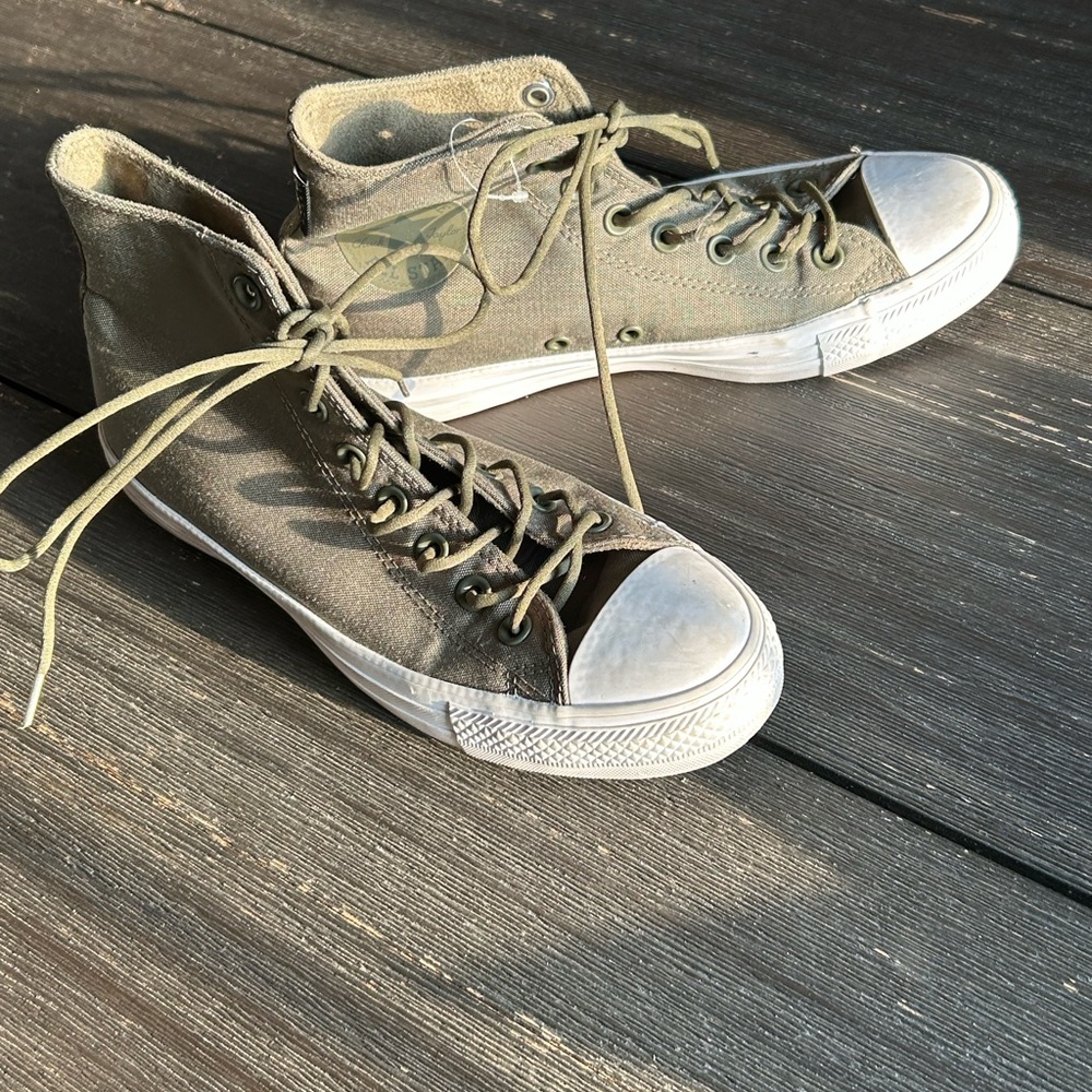 Converse Olive High-Top Sneakers